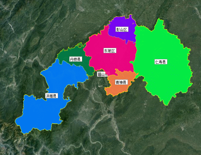 眉山市东坡区,彭山区,洪雅,丹棱,青神,仁寿这些地理你了解吗