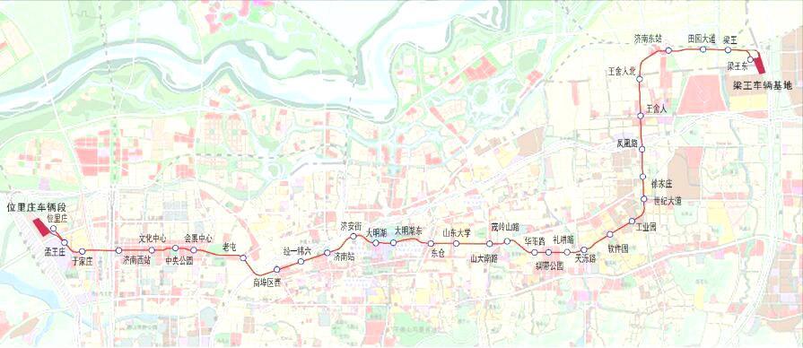 济南地铁线路图6号线图片