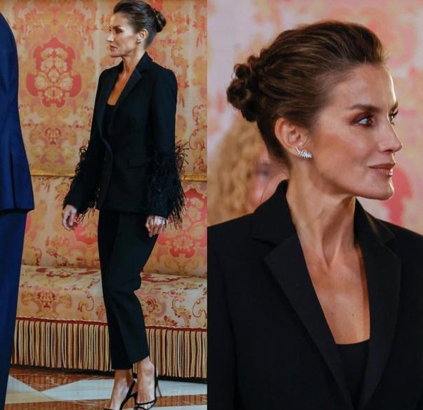 51岁的西班牙王妃莱蒂齐亚,总能成为全场焦点,国王都被她惊艳