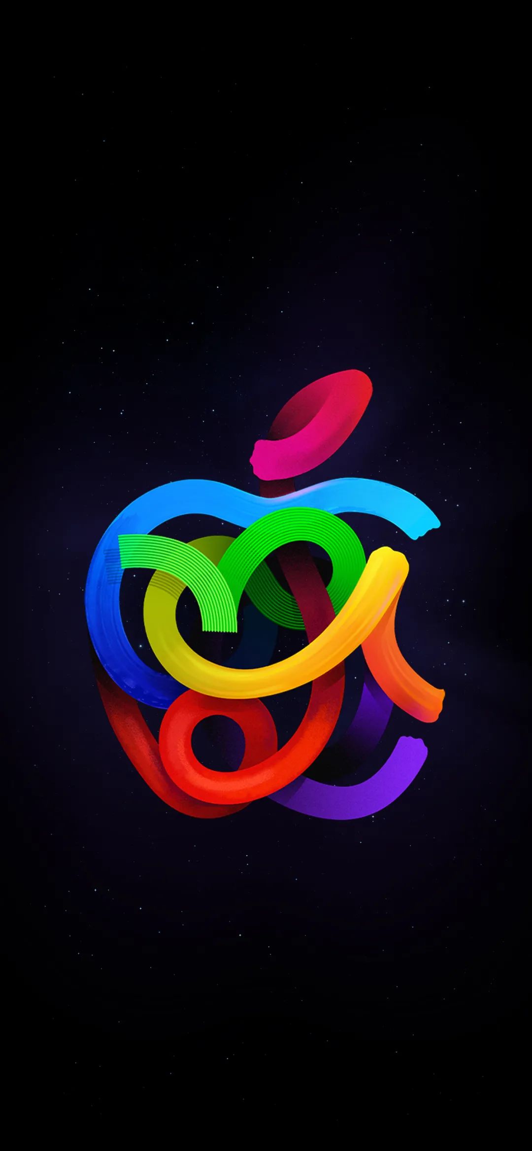 分别对应ipad/iphone/imac 壁纸除了创意的 apple logo创意图形外
