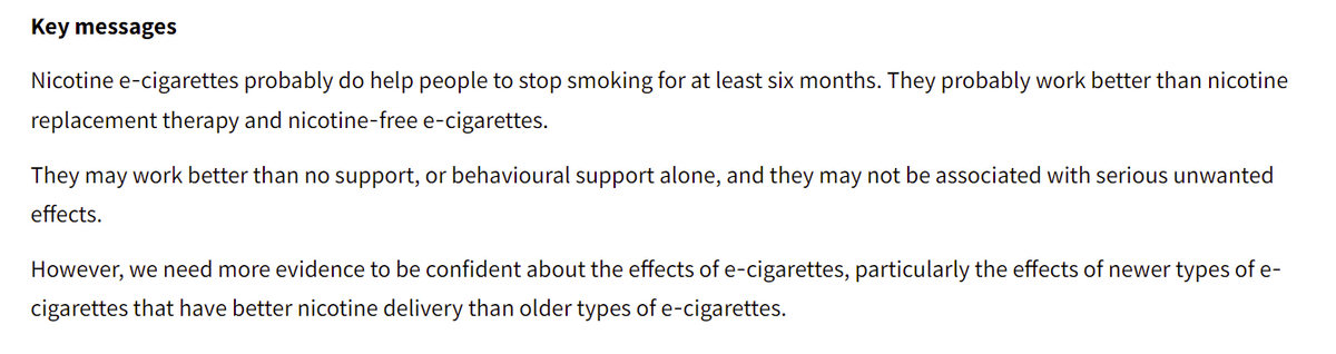 七年五份报告，国际权威医学组织考克兰坚持电子烟具有戒烟效果