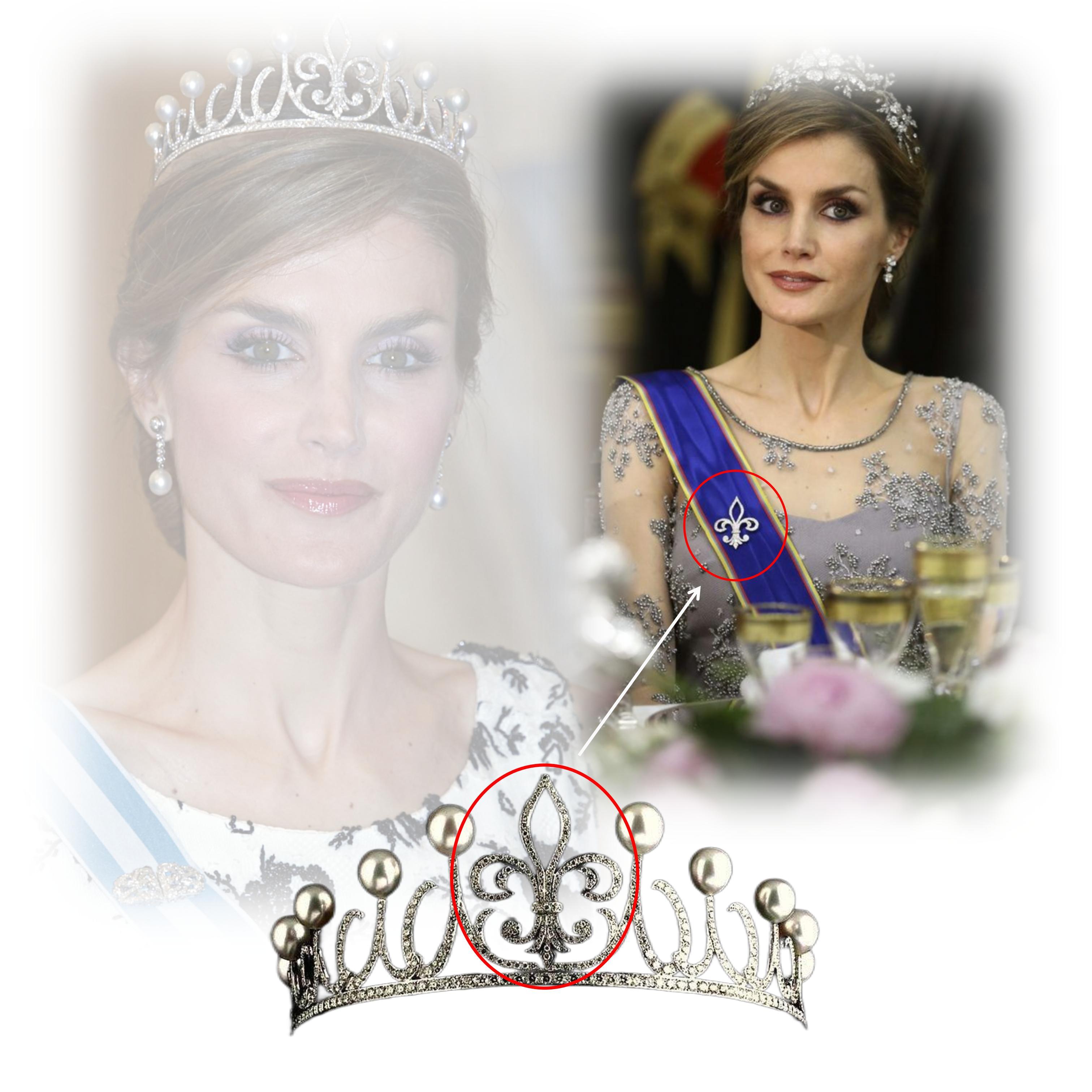西班牙王室的3顶鸢尾王冠,女王,王后和王妃,审美真的不一样