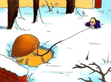 《从百草园到三味书屋》仿写:雪地捕鸟