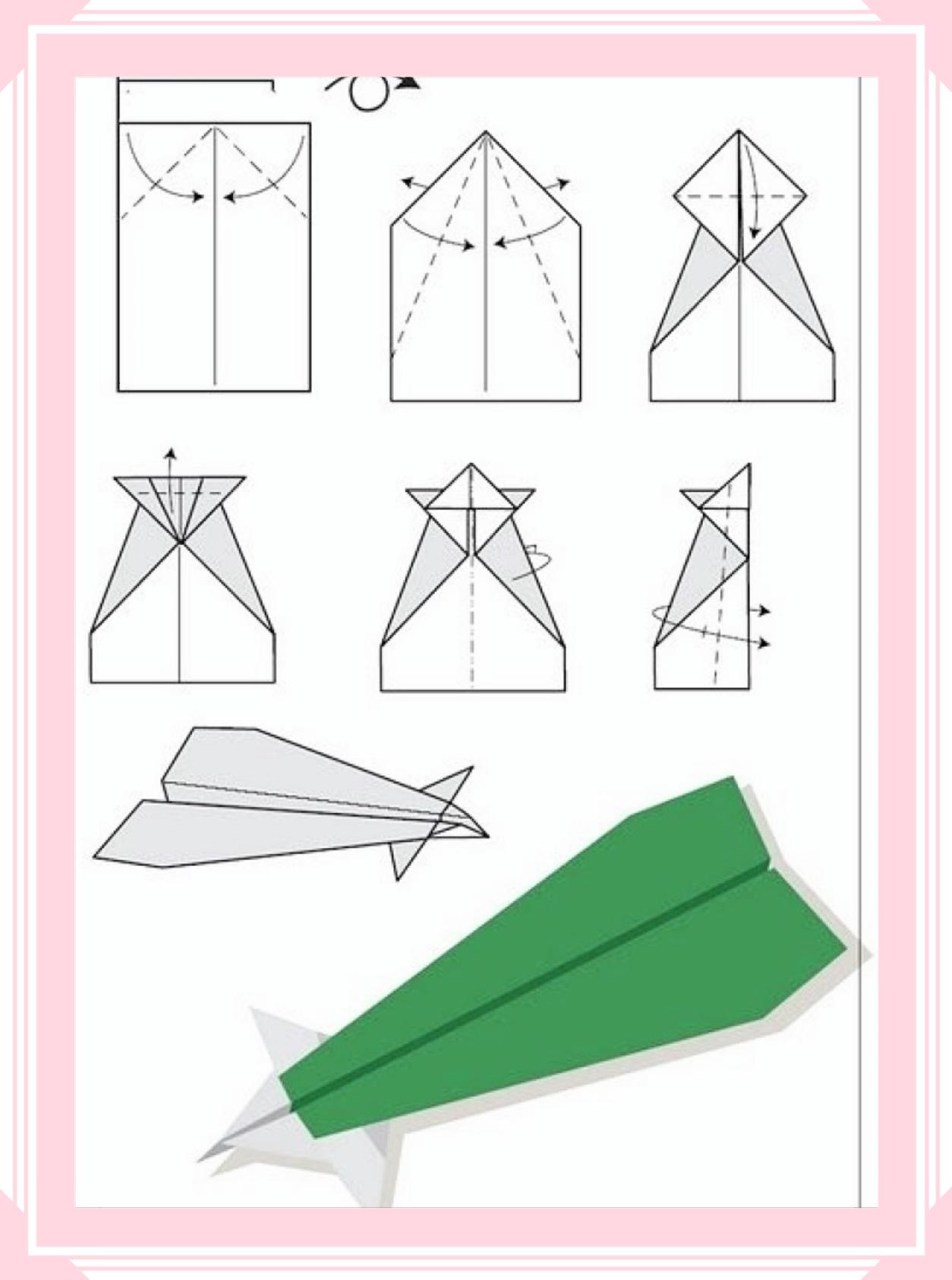 纸飞机的各种折法图片