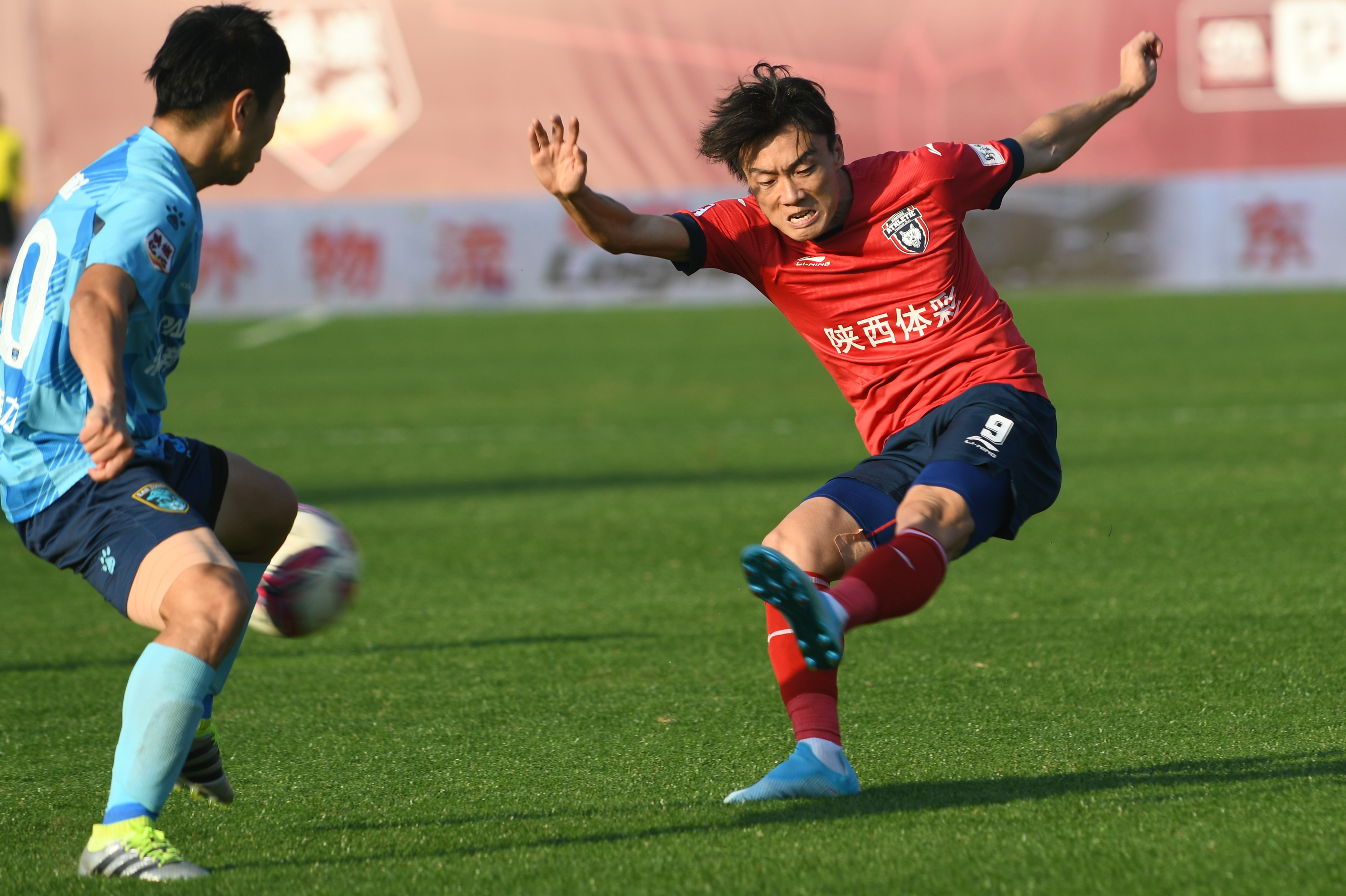 足球——中甲:陕西大秦之水胜南通支云(1)