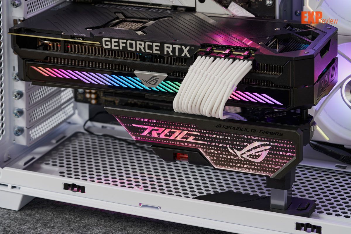 华硕rog xh01大力神显卡支架体验:新一代显卡必备良物