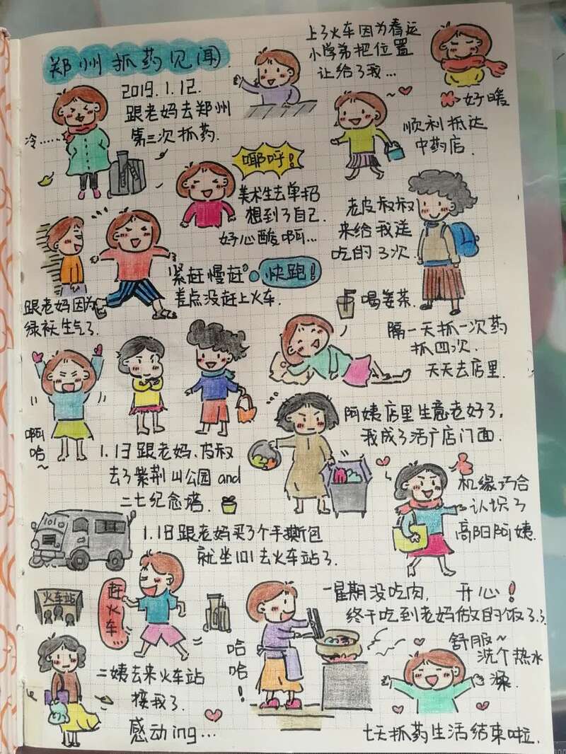 用6年读完本科,手绘q版抗癌日记 抗癌女孩迎来一个人的毕业典礼