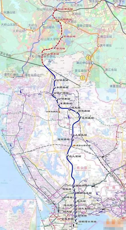 东莞地铁5号线途经松山湖,大朗支持东莞与深圳,香港的区域合作