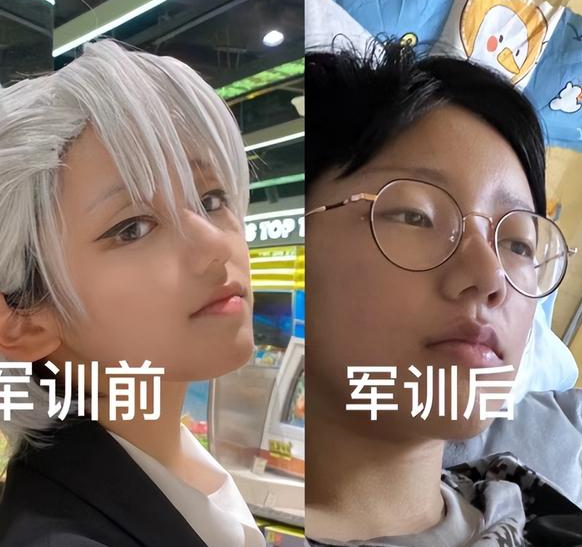 冷白皮转变成黑皮,学生"军训"前后对比照爆红,亲妈看了都迷糊