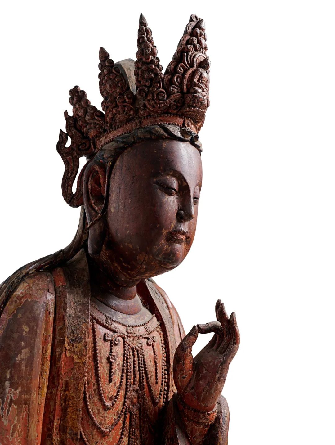 2023西泠春拍|虔生出净世——明·木胎狮吼观音坐像赏析