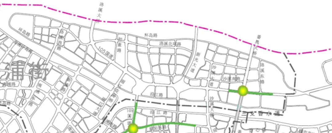 洛溪环岛路规划图图片