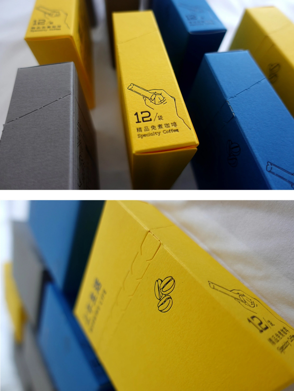 精品免煮纯咖啡 撕拉盒包装,开箱更有仪式感,里面是条装咖啡,拿取更