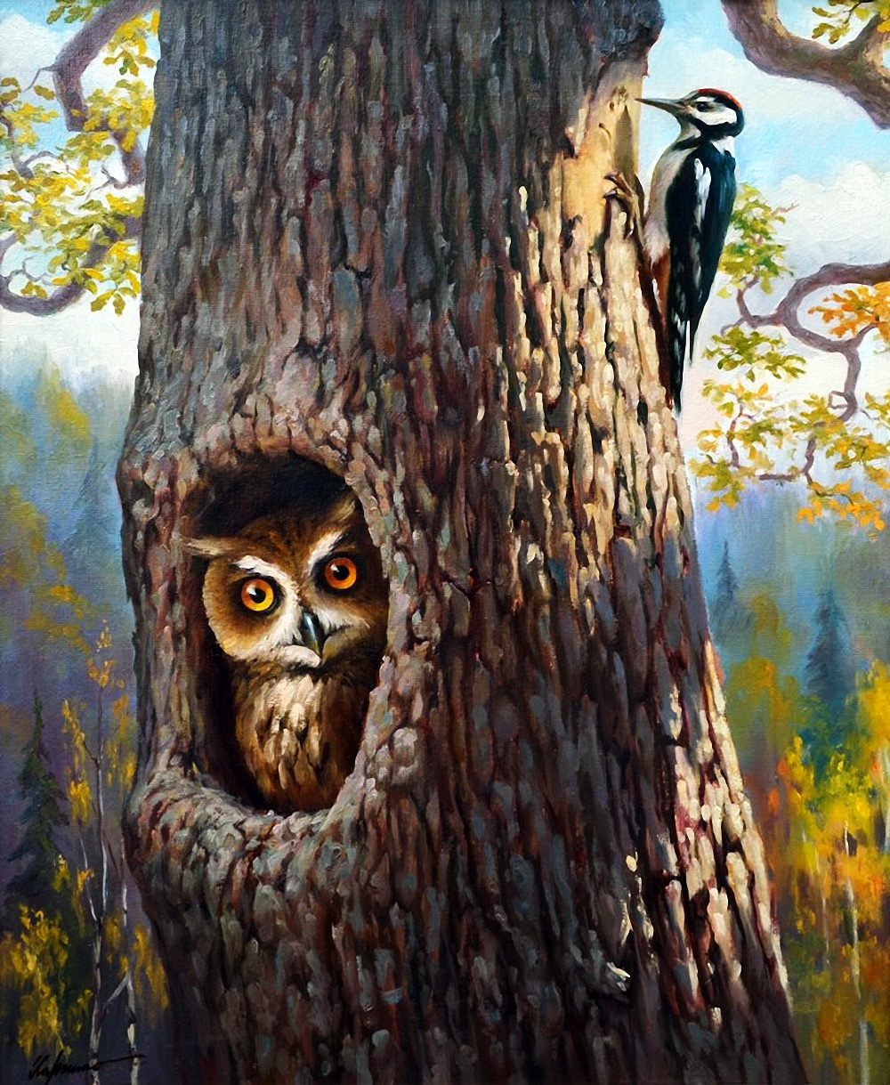 俄罗斯艺术家kharchenko ivan nikolaevich有趣的油画作品