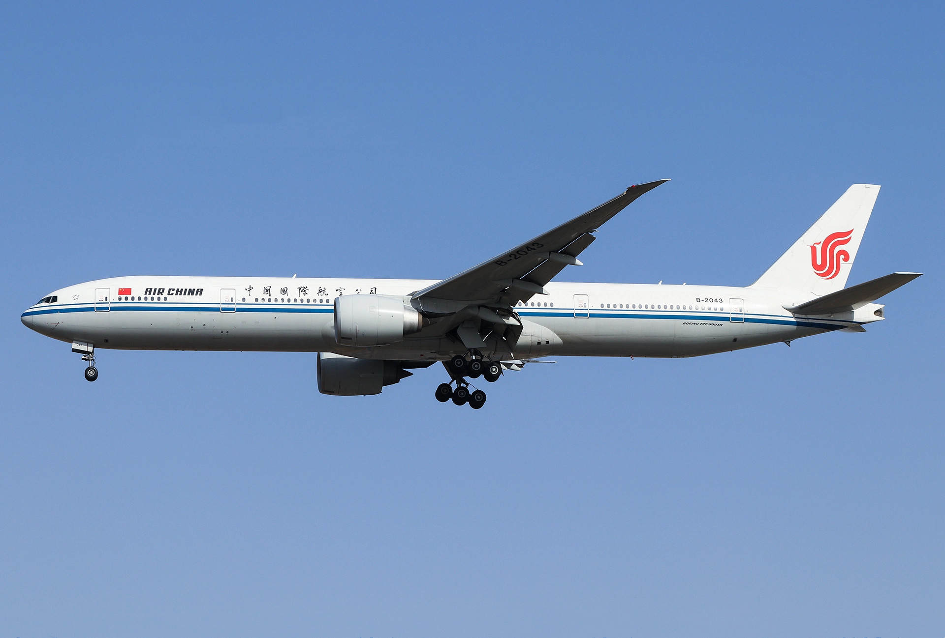 ca552航班为波音777-300se飞机