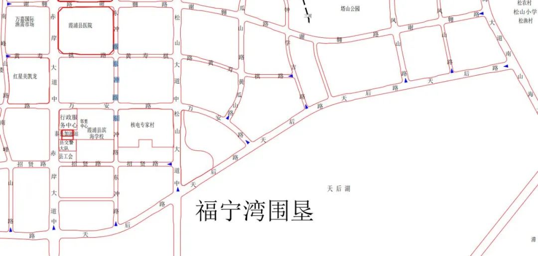 卫星照片曝光!霞浦县城真正的滨湖大道已初具模型