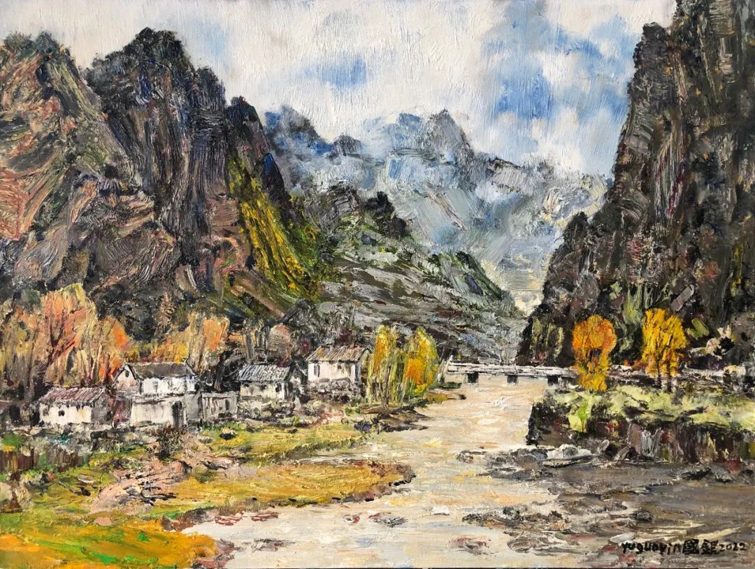 蔚国银——西域油画风景