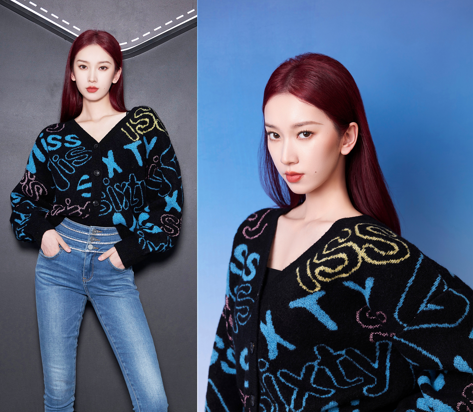 女明星秋冬牛仔裤穿搭示例:江疏影飒酷,曾黎妩媚,刘令姿前卫