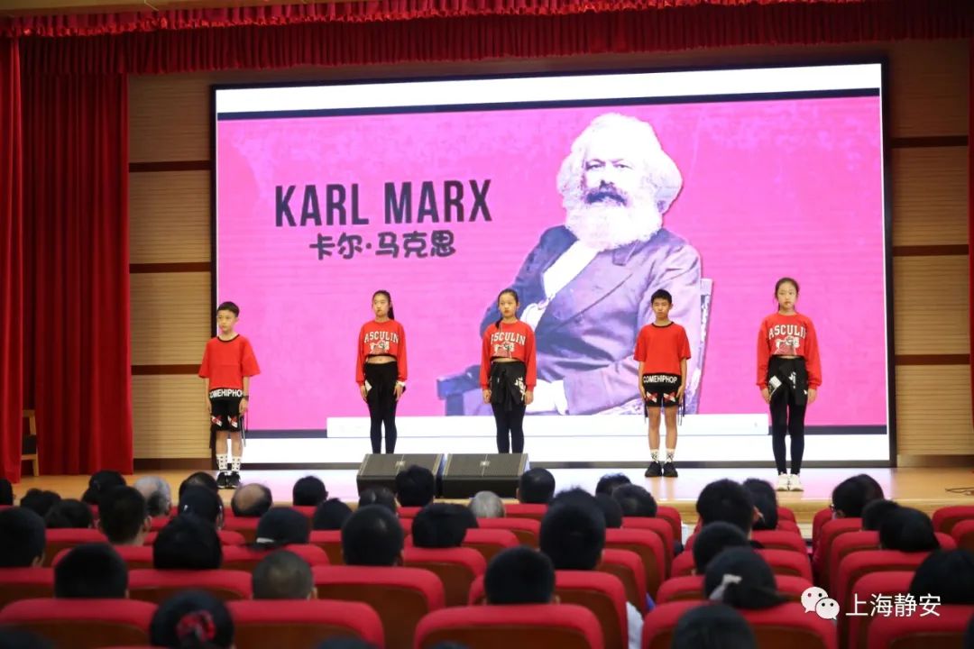 彭浦三中学生展示"学史铭志"风采→‖"四史"学习教育