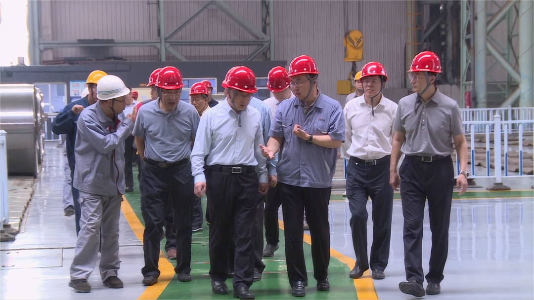 黄庆学一行实地调研吉林建龙钢铁