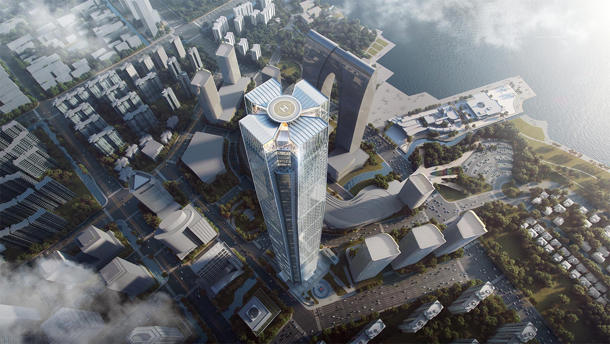 高499.15米的中南中心冲出地平线,苏州即将崛起新地标