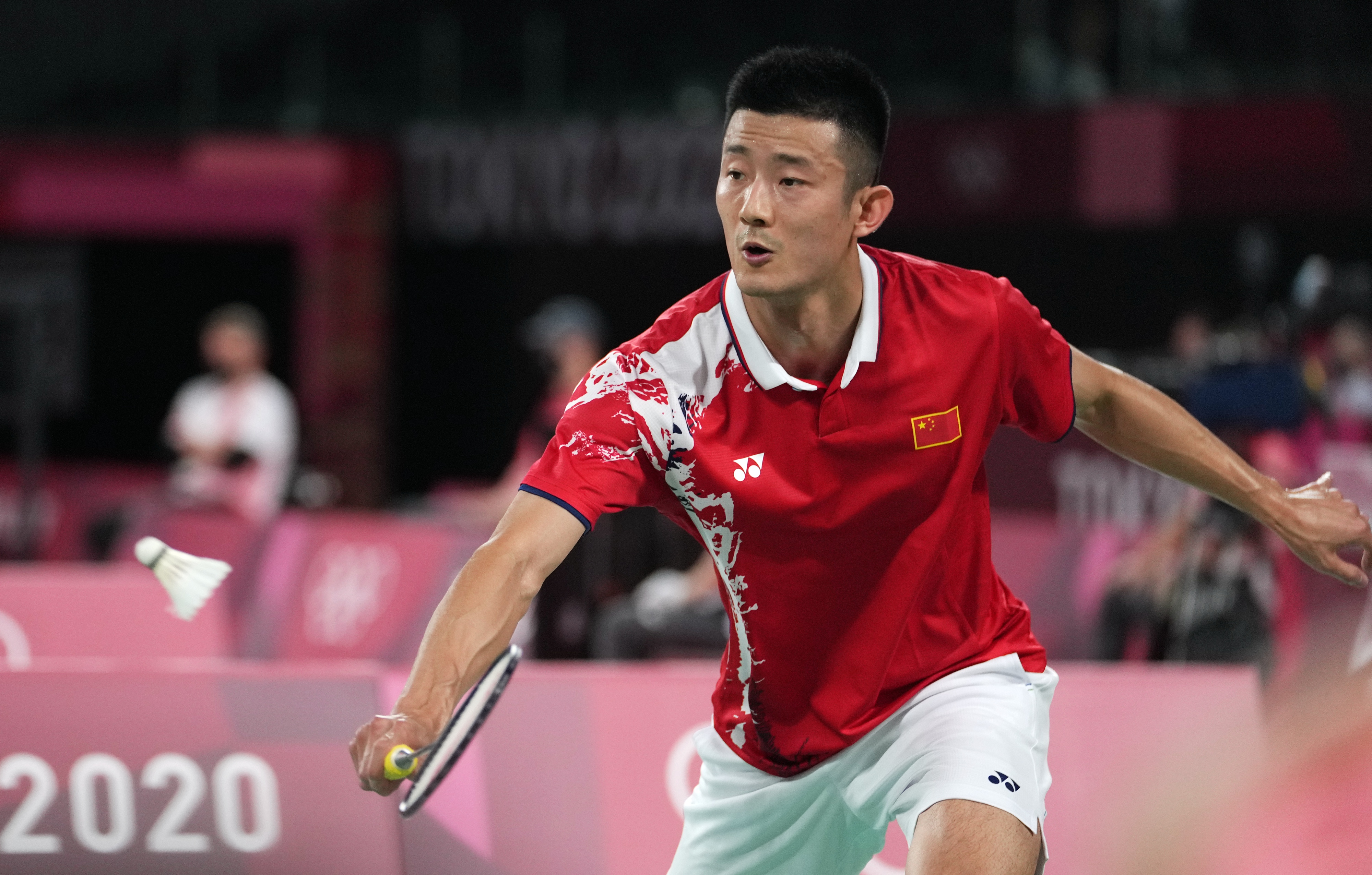 羽毛球——男单小组赛:谌龙获胜