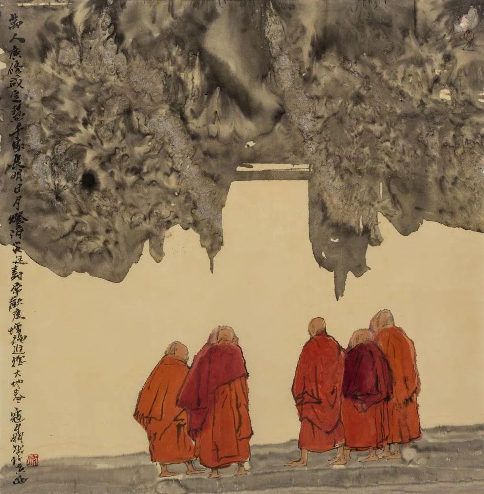 「津门网」寇月朋:清净世界|我是在画禅境,画就是禅