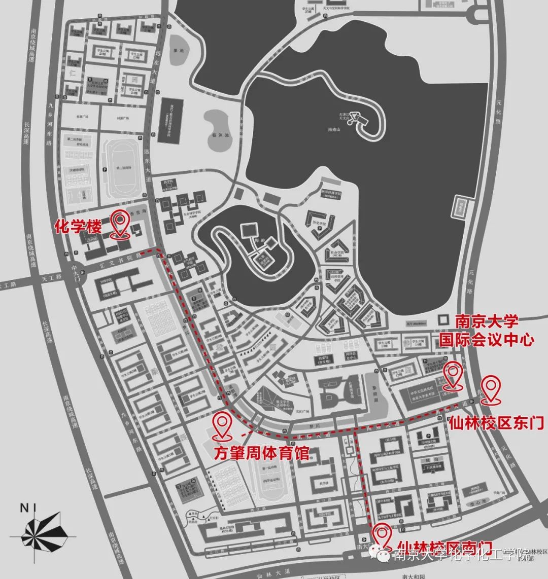 南京大学仙林校区地图图片