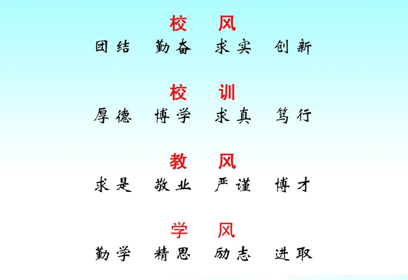 校训 八个字图片