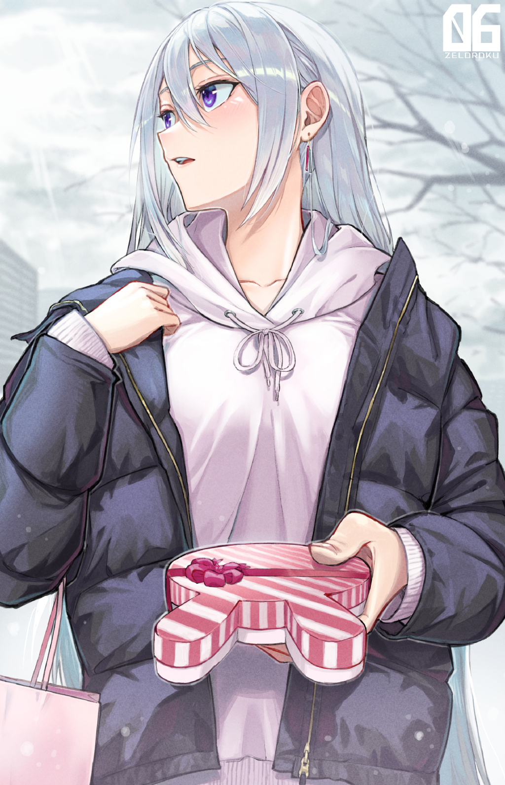 二次元美少女「第4期」银发jk!《彩虹社》樋口枫壁纸特辑