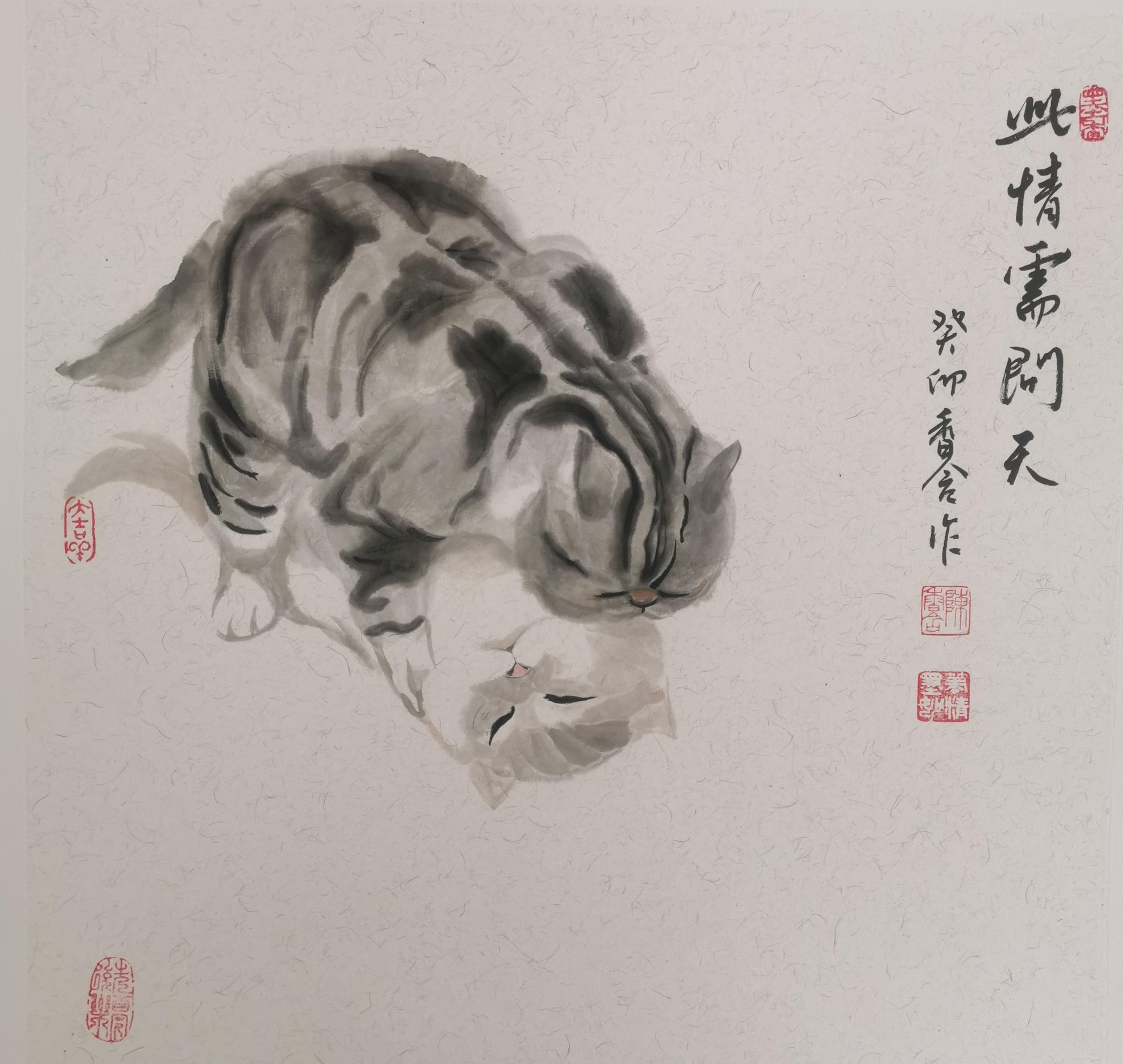 大师国画大写意猫图片