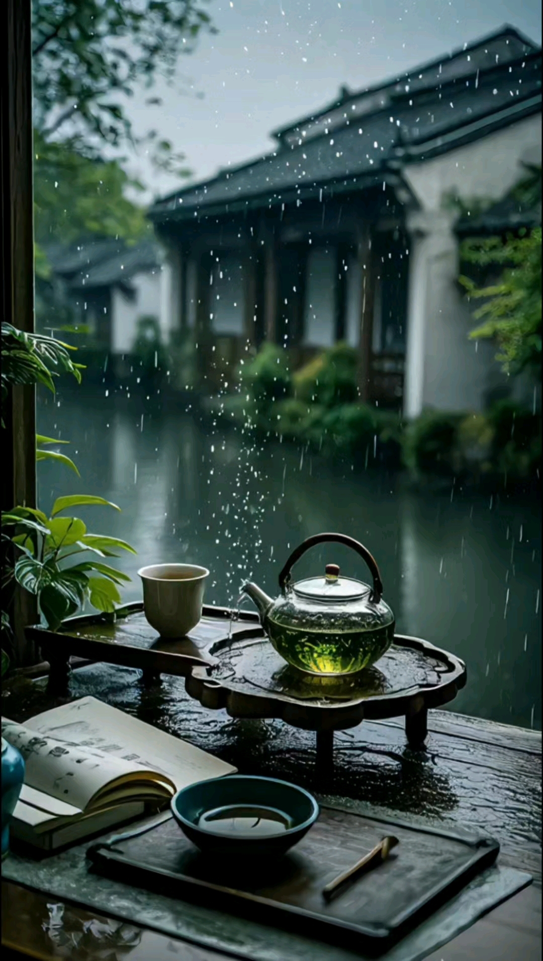 听雨是一种宣泄,听雨是一种解压,闭上眼睛,静静聆听