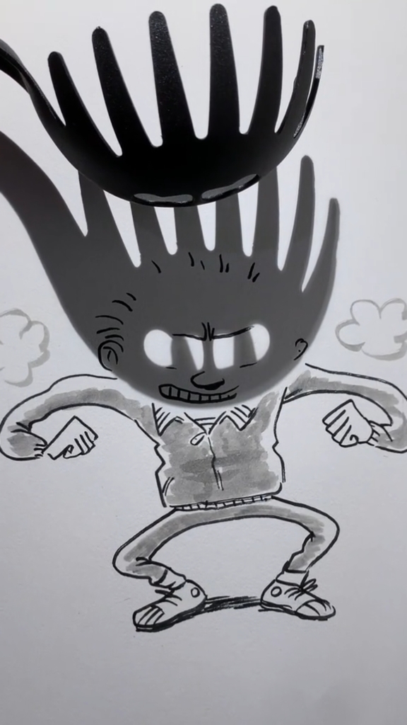 非常有创意的影子艺术