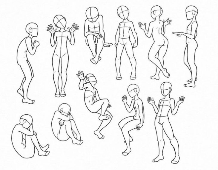 人体姿势图(45张)