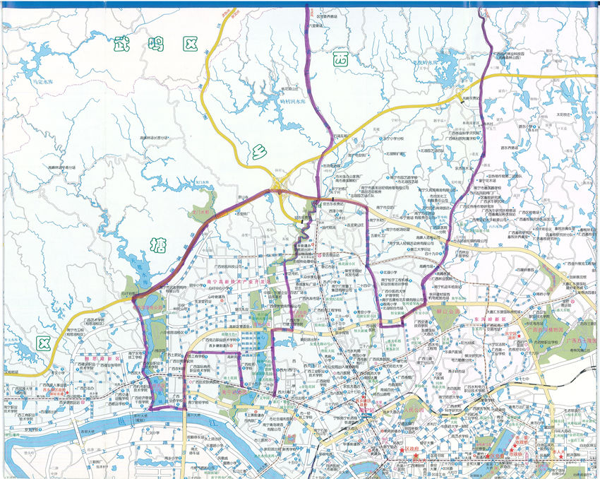西乡塘区法院高新法庭地域管辖范围公示