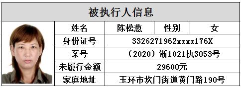 玉环最新老赖照片图片