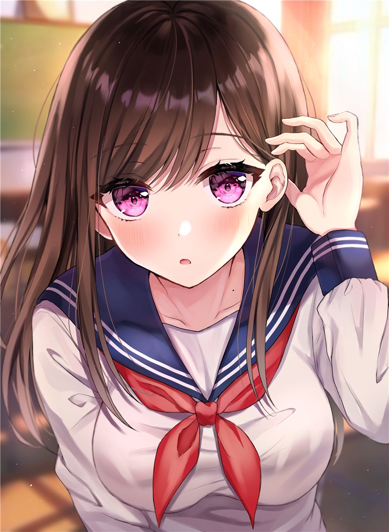 分享一组二次元女生头像 撩头发特辑p站美图欣赏