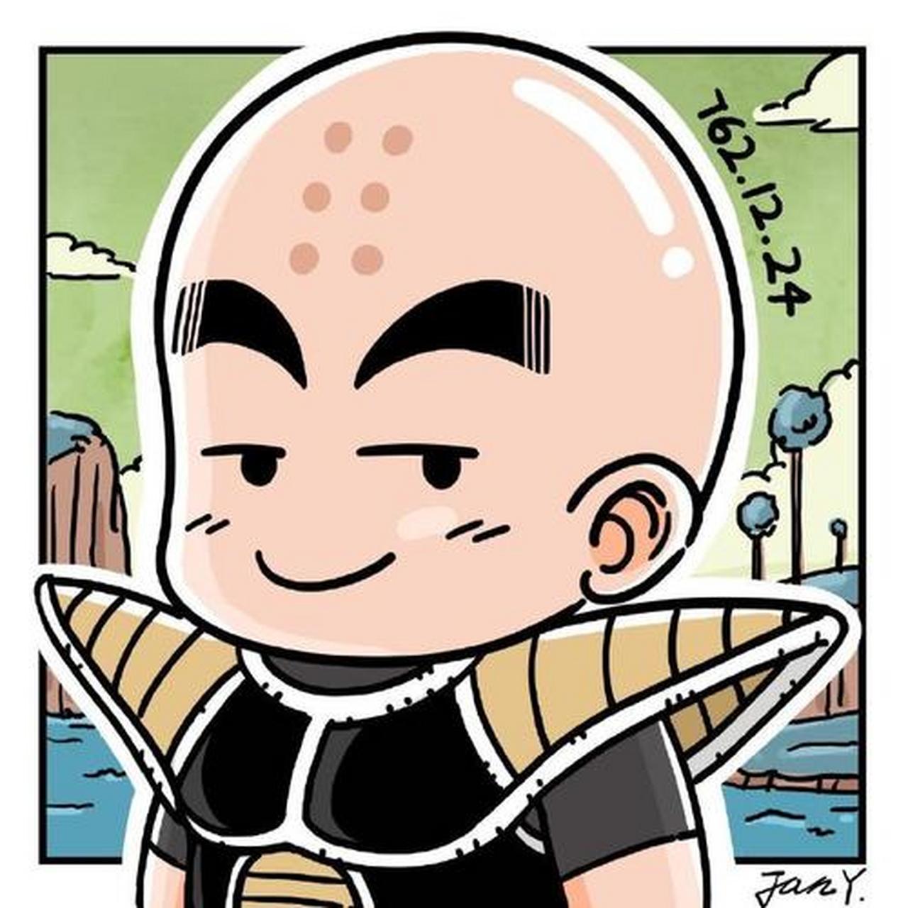 龙珠q版头像:克林,不愧是地球人里战斗力最高的,萌起来也是最可爱的.