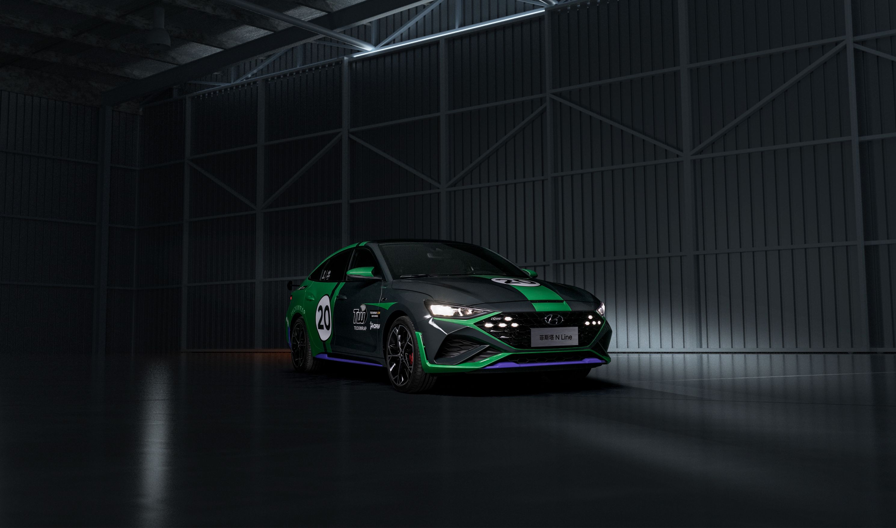 北京现代全新菲斯塔n line×海湾石油版官图公布