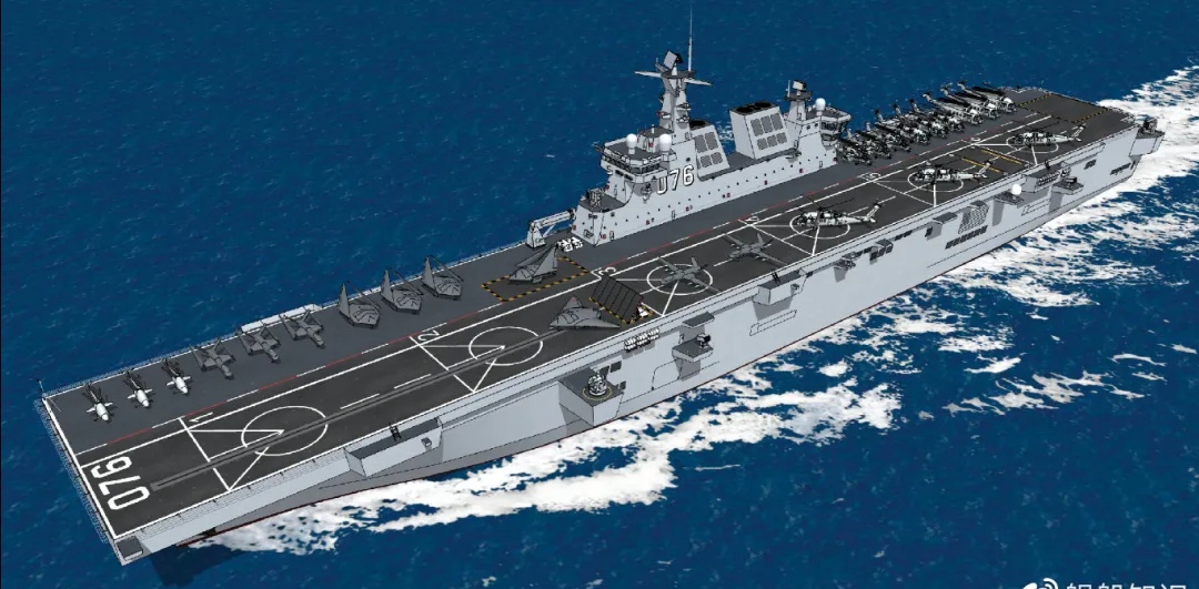 076界定"突击航母"新概念,试飞搭载新一代舰载机战斗机