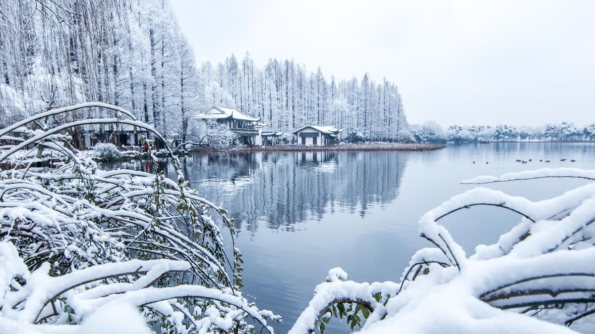 杭州美景 断桥残雪图片