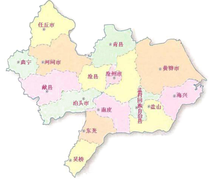 黄骅地理位置图图片