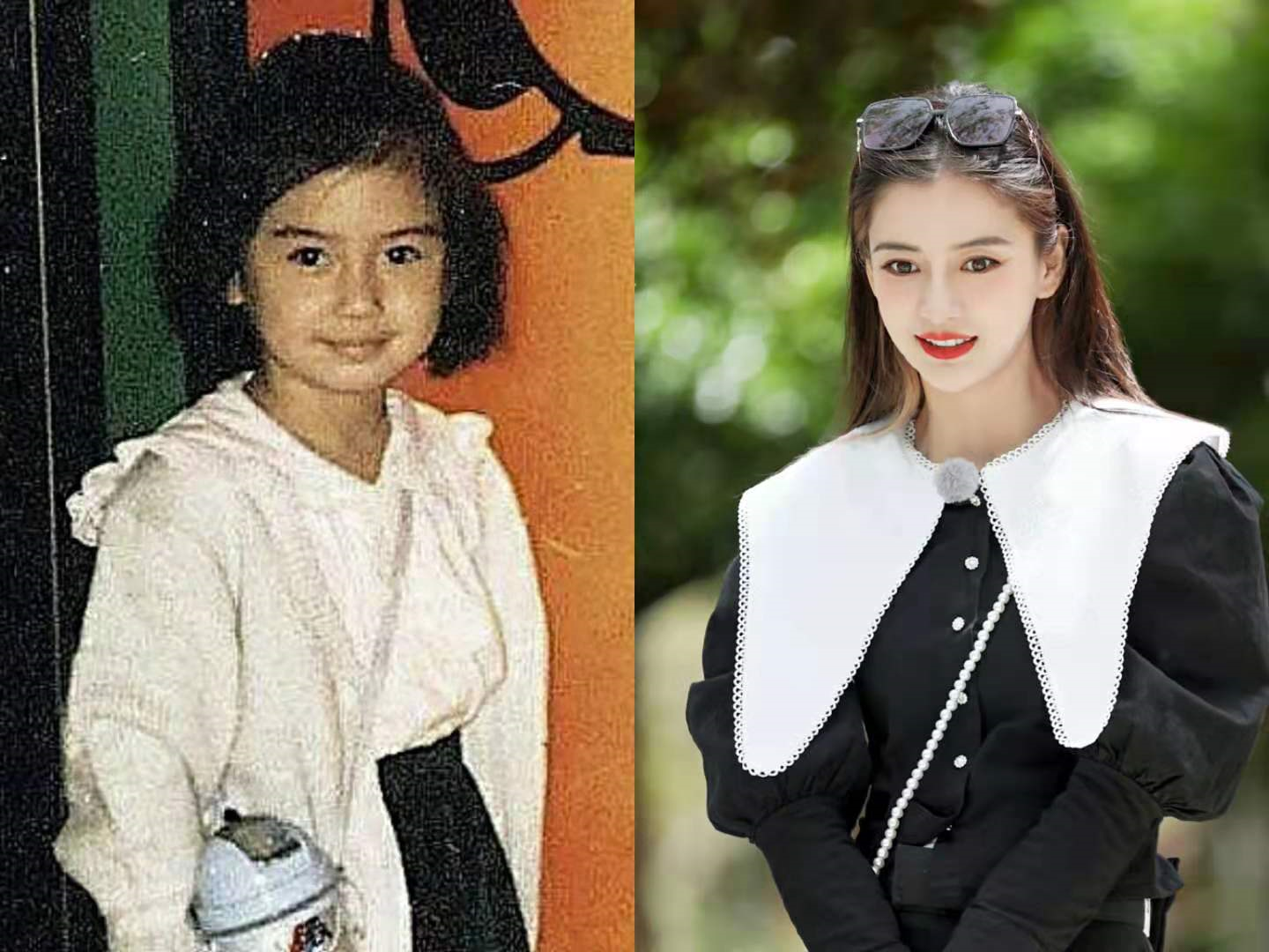 大幂幂和小时候的差别也不大,就是感觉小时候眼睛更大一些.