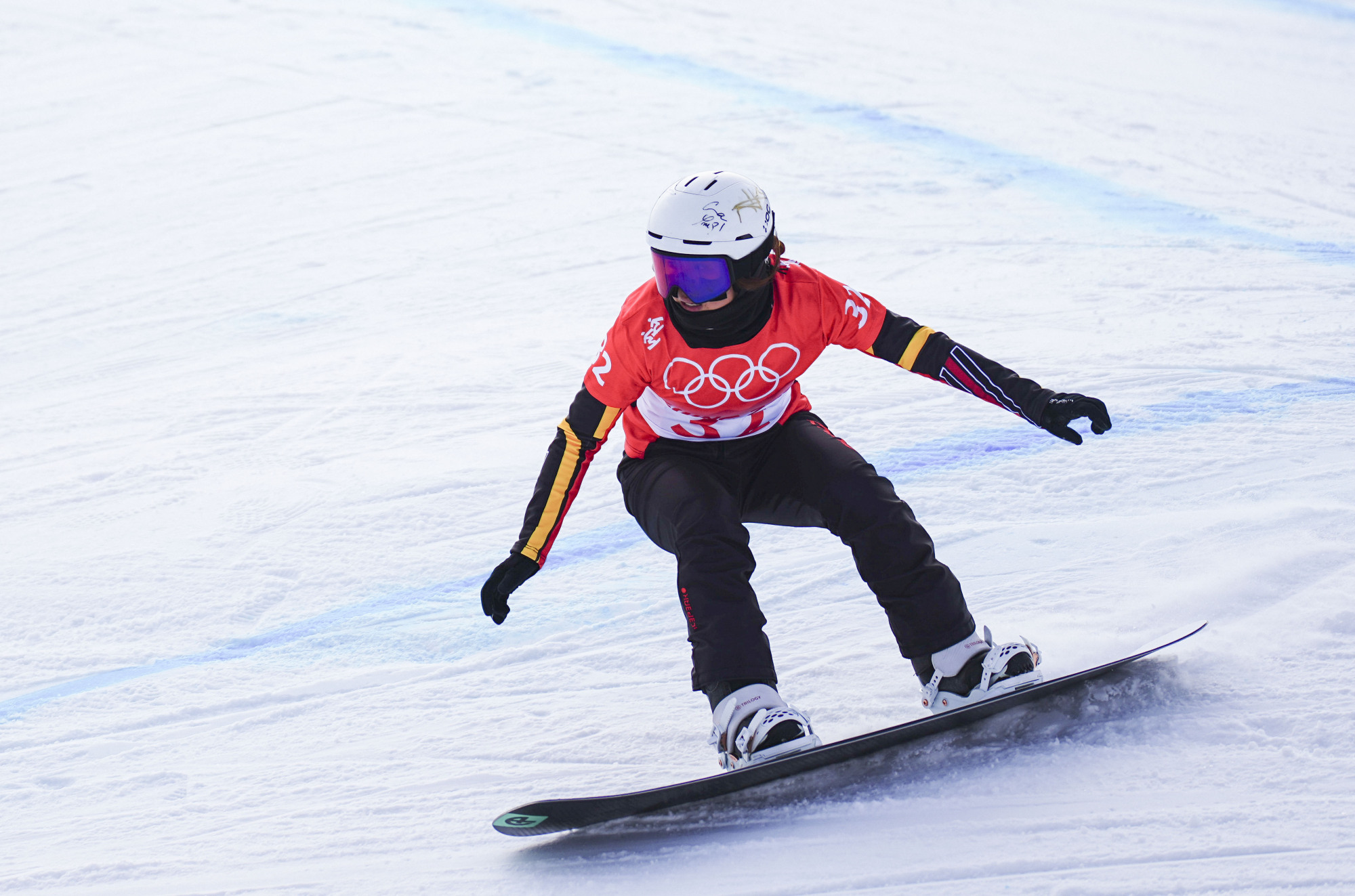 战报中国选手冯贺止步北京冬奥会单板滑雪女子障碍追逐八分之一决赛