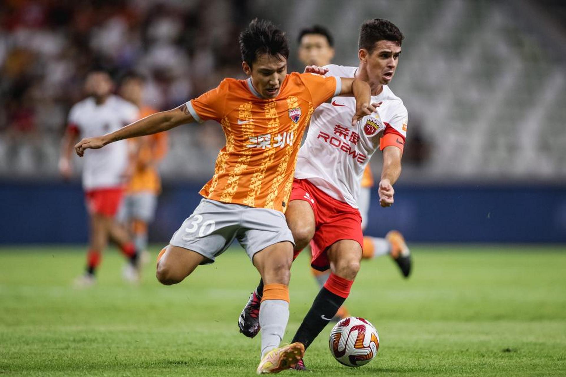 中超-深圳队1-4上海海港 武磊双响!