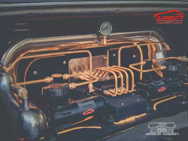 "古复经典"奔驰w108改装airbft气动避震案例