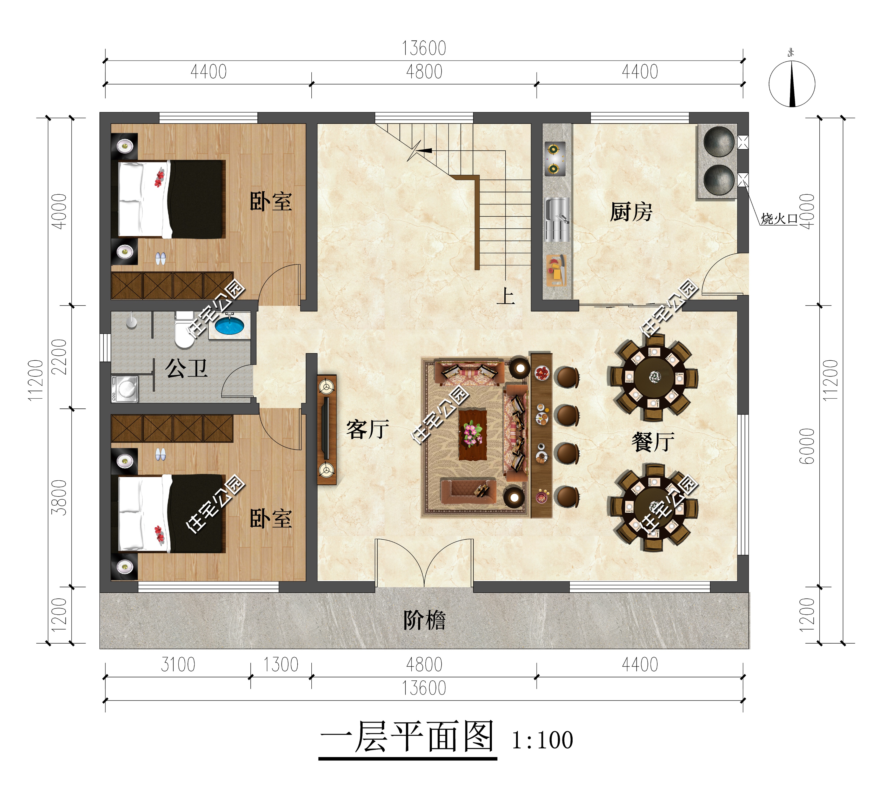 10套三,四层农村精品户型,卧室数量足够多,三代家庭都能住得下