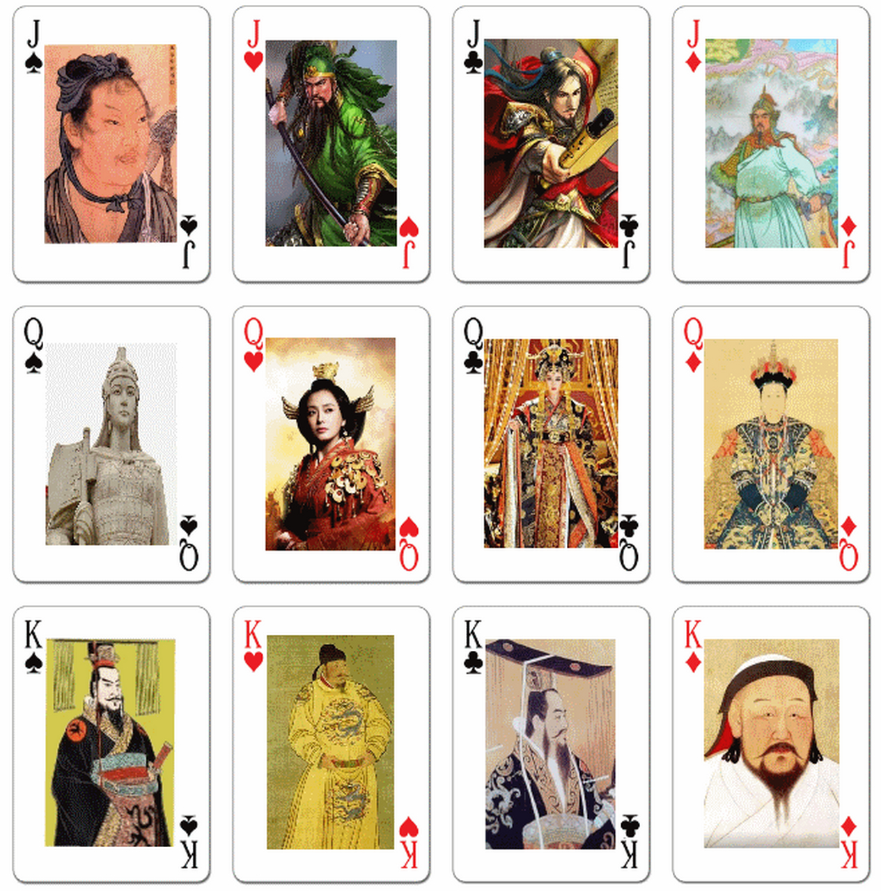 扑克牌上的历史人物,你知道多少,这十二位人物个个都大有来头