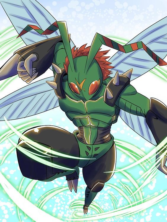 番长刺钉兽的另一条化进路线,面目凶恶的蜻蜓