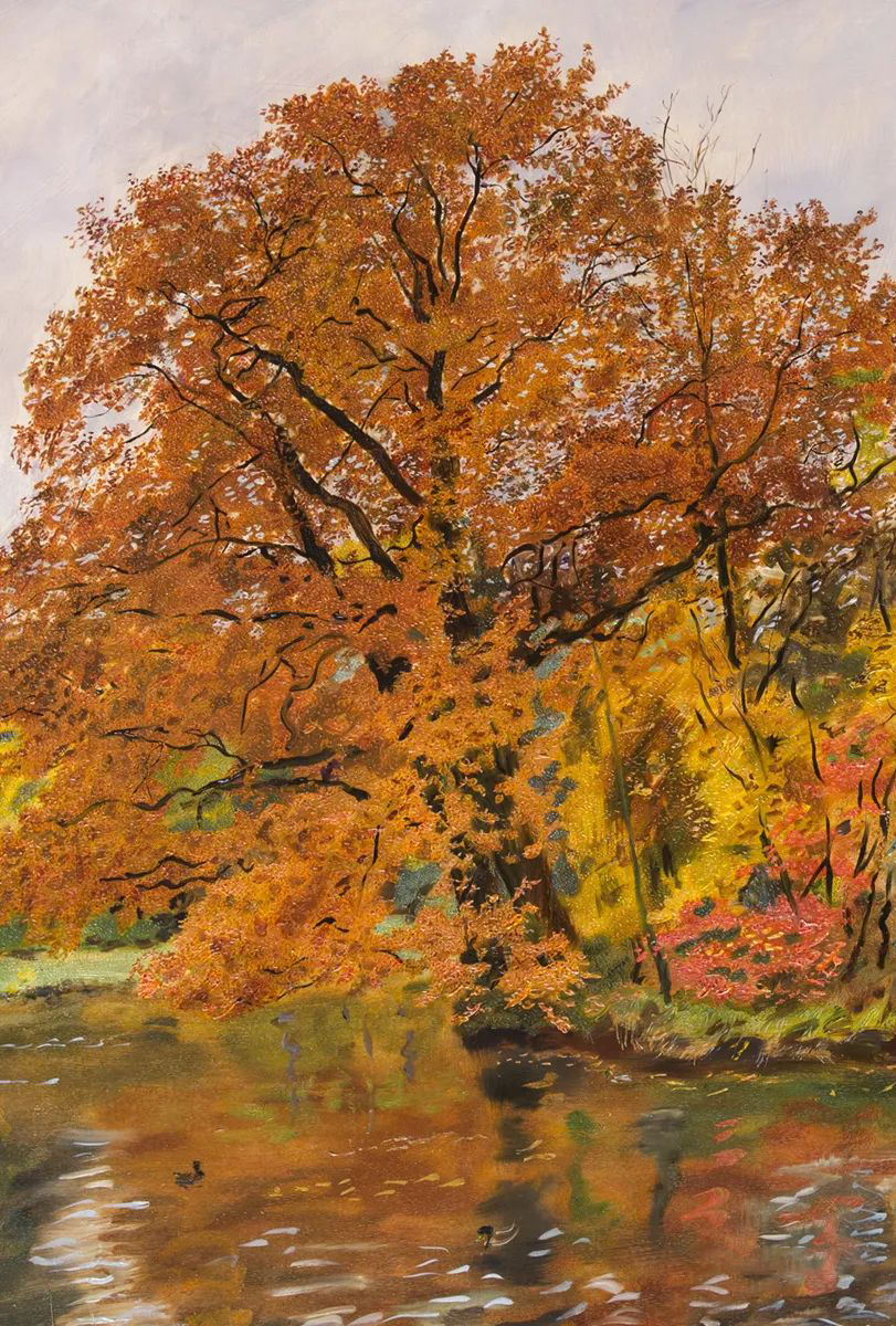 优美的俄罗斯风景油画,罗曼诺夫作品