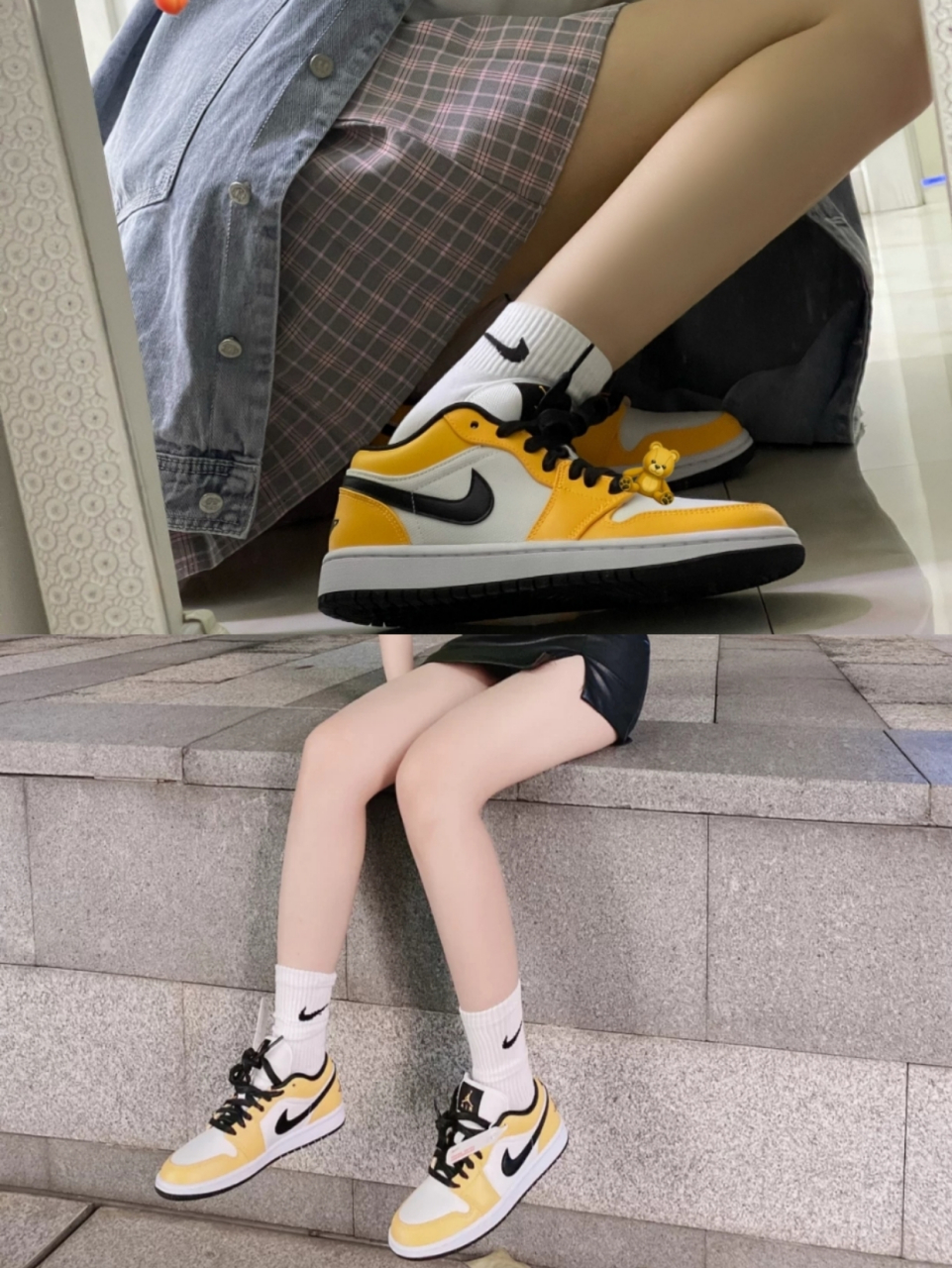 夏天潮牌nike鞋2021最火鞋子白橙湖人 air jordan 1 low 白橙湖人 aj1